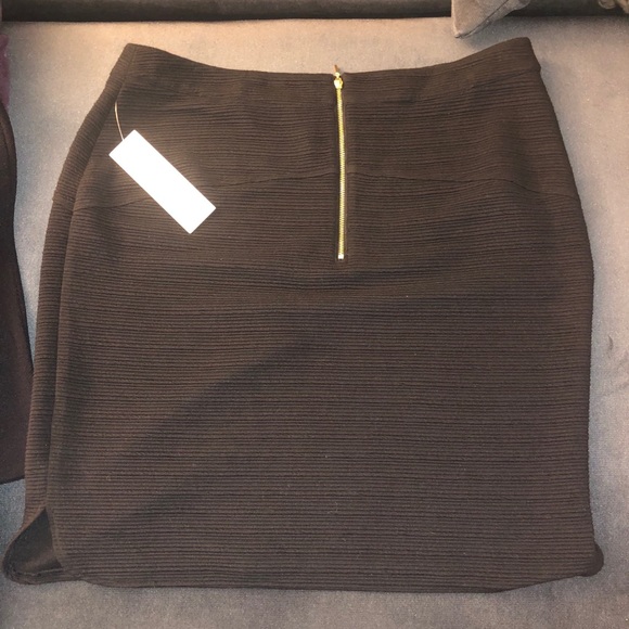 NWT Kensie Black Material Skirt with Zipper Sz XL - Picture 4 of 4